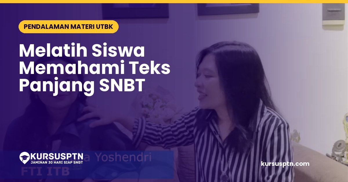 Siswa kelas 12 berlatih literasi bahasa indonesia snbt menggunakan teks panjang di ruang kelas sekolah