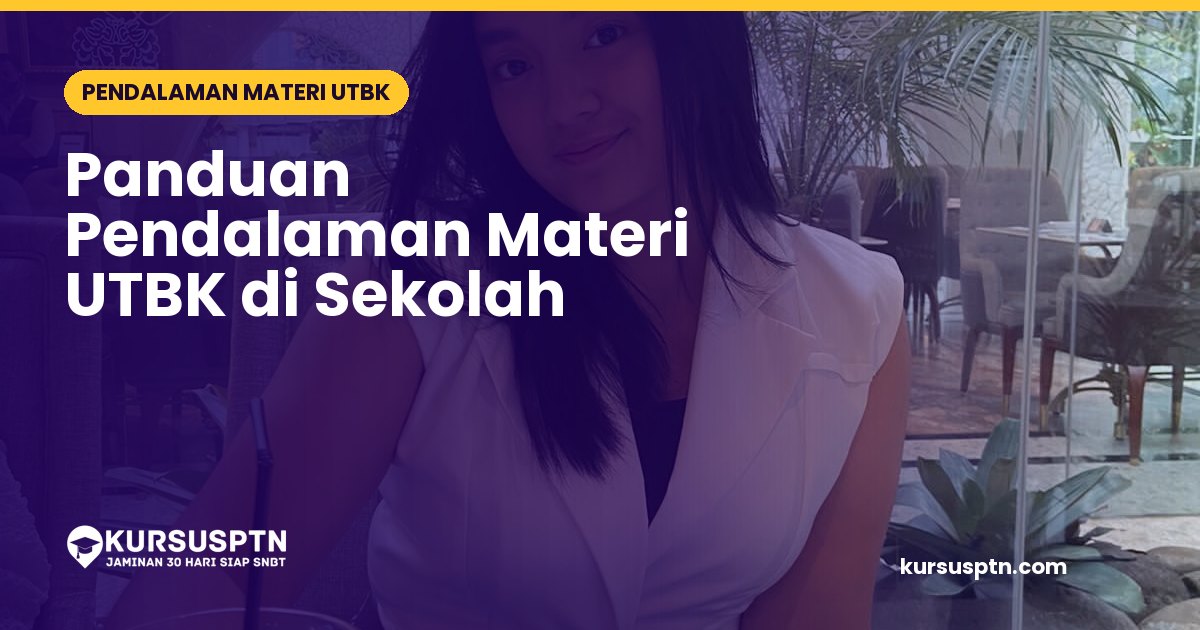 Suasana pendalaman materi utbk sekolah di ruang kelas bersama pengajar profesional